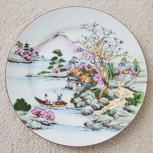 Vintage Hand Painted 10" Japanese Plate